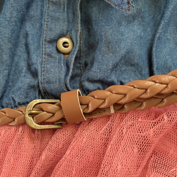 ⚡️3/$20 denim and tool combo dress with belt - Picture 8 of 13